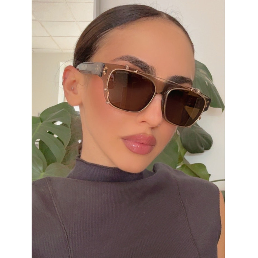 NEW Dior CD DiamondO S10I Clip On Frames in Brown $720